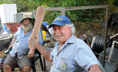 Martin Peace (left) and John Bird said domestic dogs were responsible for savage attacks on sheep. Martin Peace (left) and John Bird said domestic dogs were responsible for savage attacks on sheep.